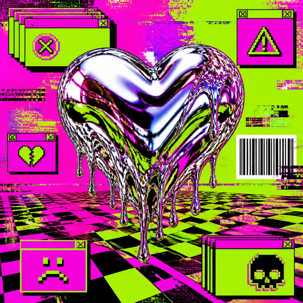 Hyperpop 3D Glitch - AI prompt result