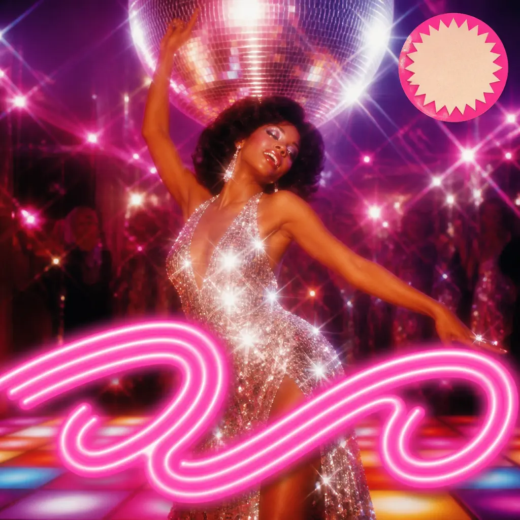 70s Disco Sequins - AI prompt result