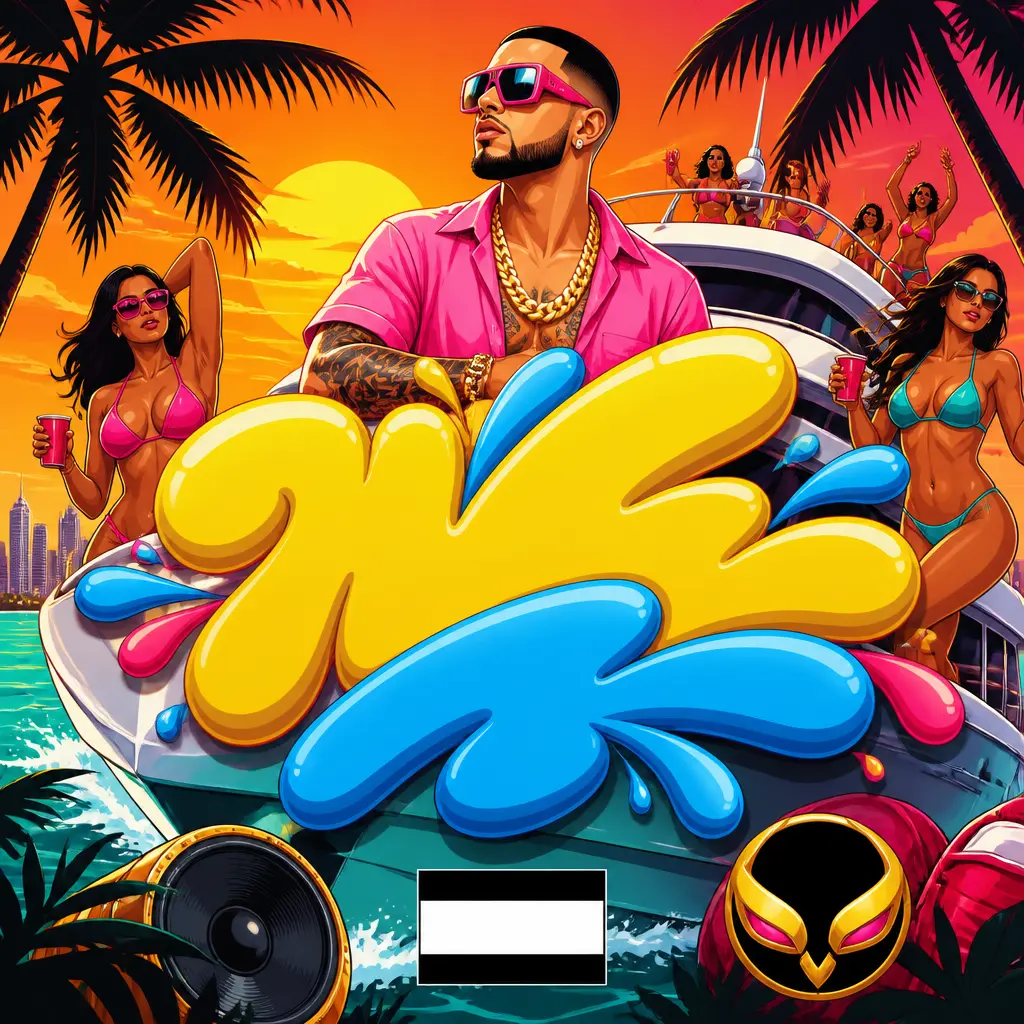 Reggaeton Summer Sunset - AI prompt result