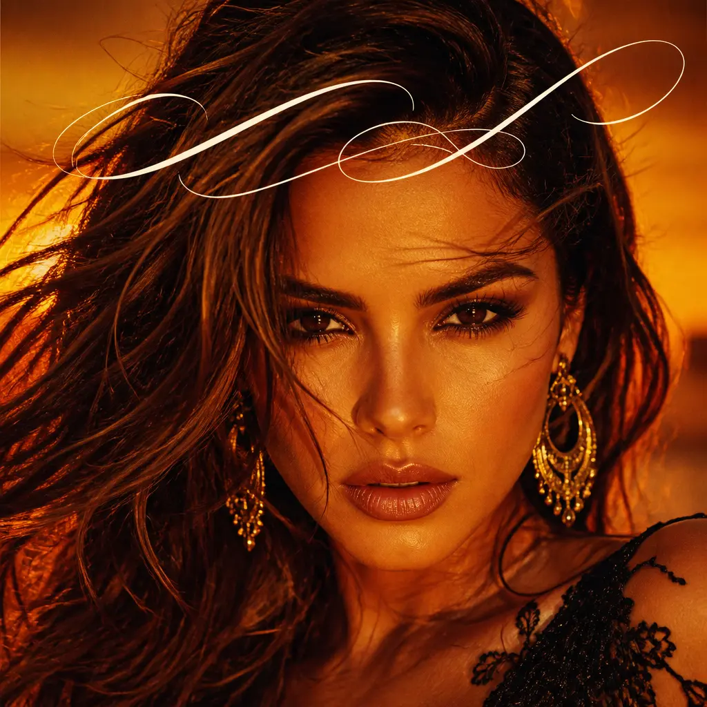 Latin Pop Diva Sunset - AI prompt result