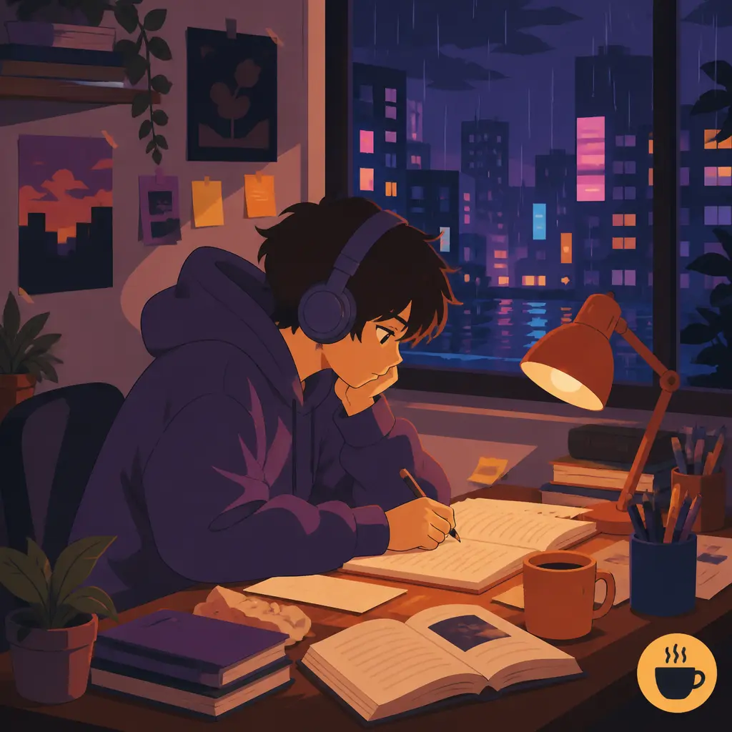 Lofi Hip Hop Anime - AI prompt result