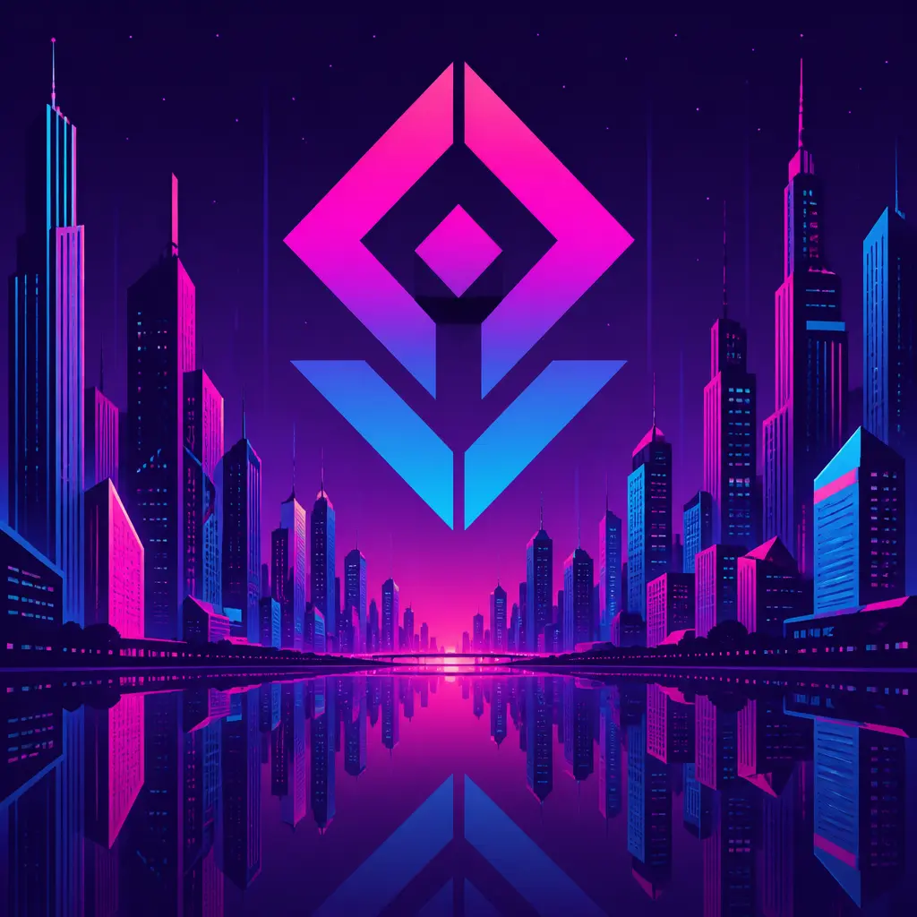 Future Bass Cityscape - AI prompt result