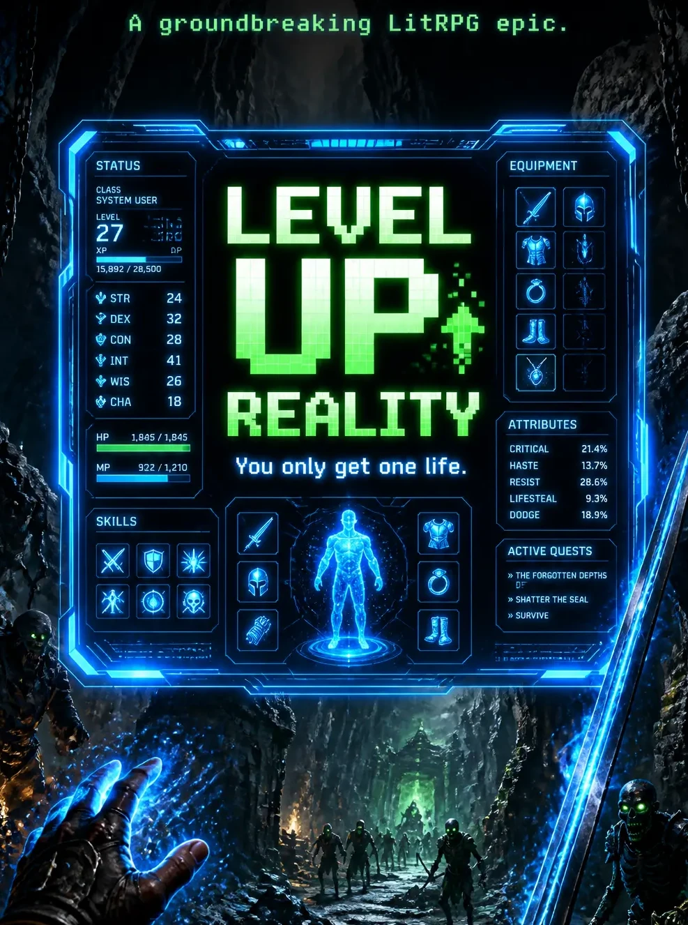 LitRPG GameLit - AI prompt result