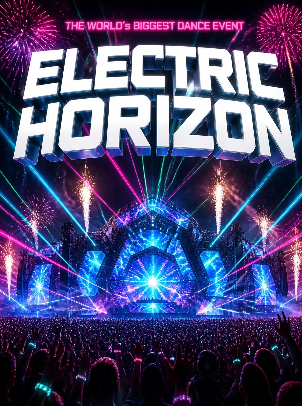 Massive EDM Festival - AI prompt result