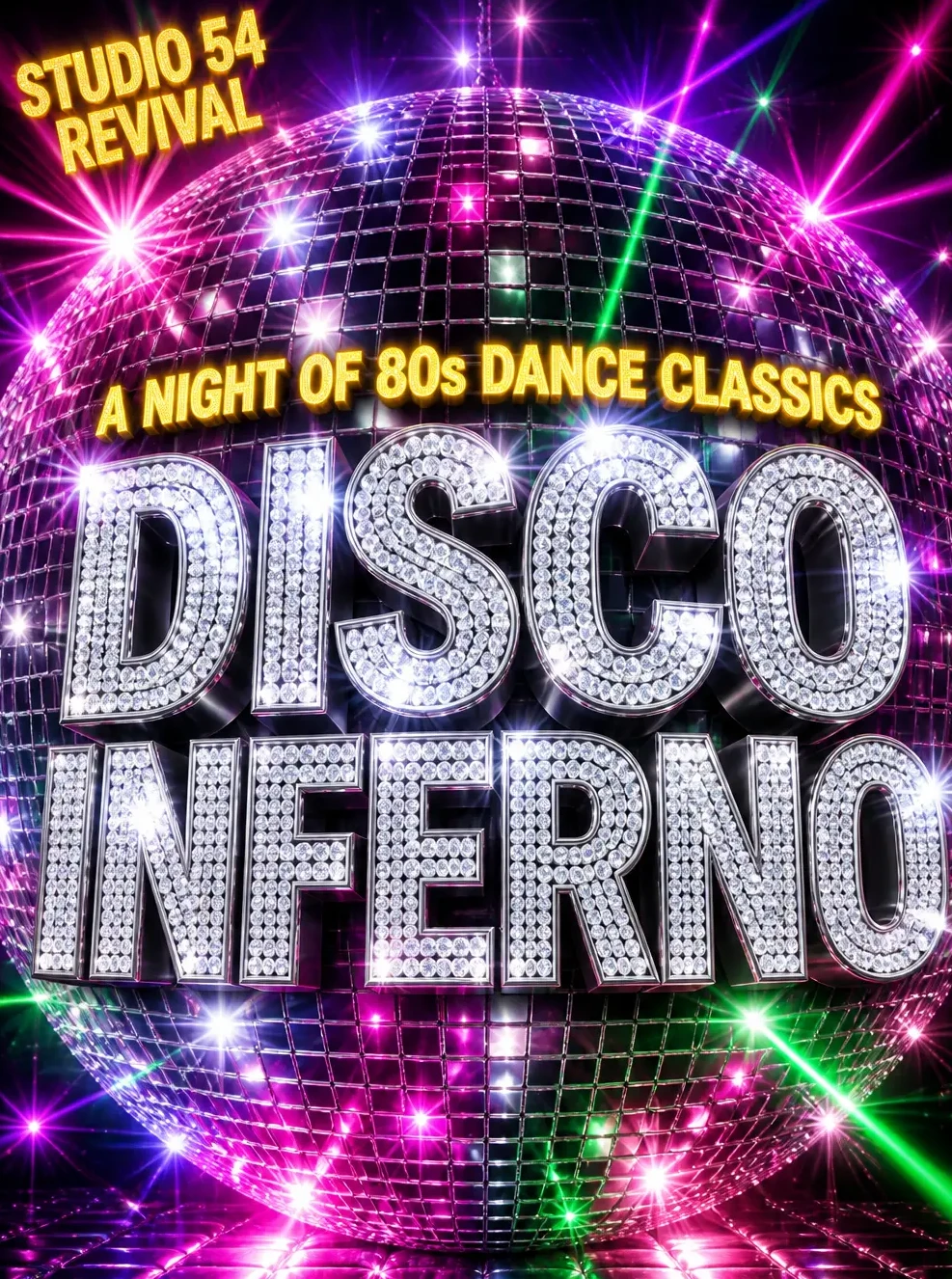 Retro 80s Disco Night - AI prompt result