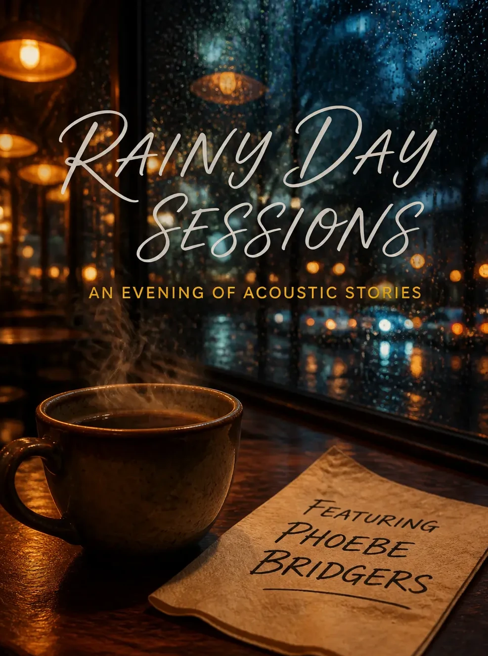 Acoustic Singer-Songwriter Cafe - AI prompt result