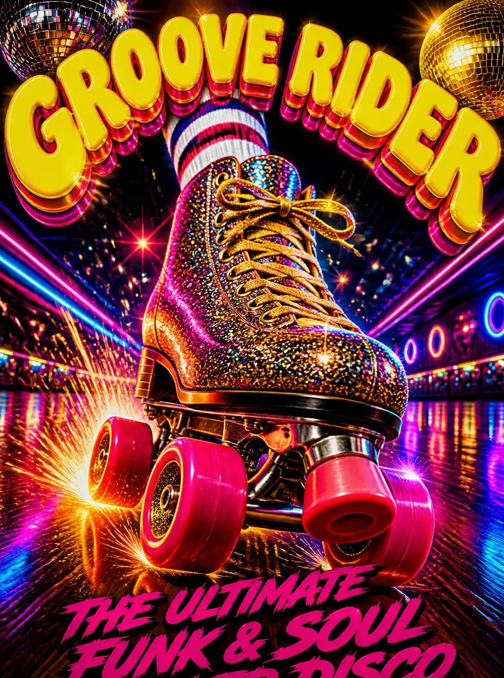 Funk and Soul Roller Disco - AI prompt result