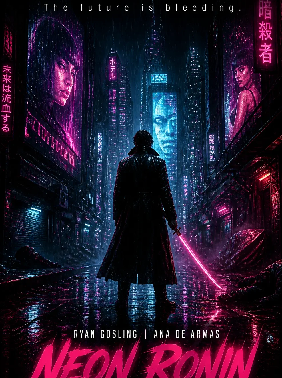 Cyberpunk Action Thriller - AI prompt result