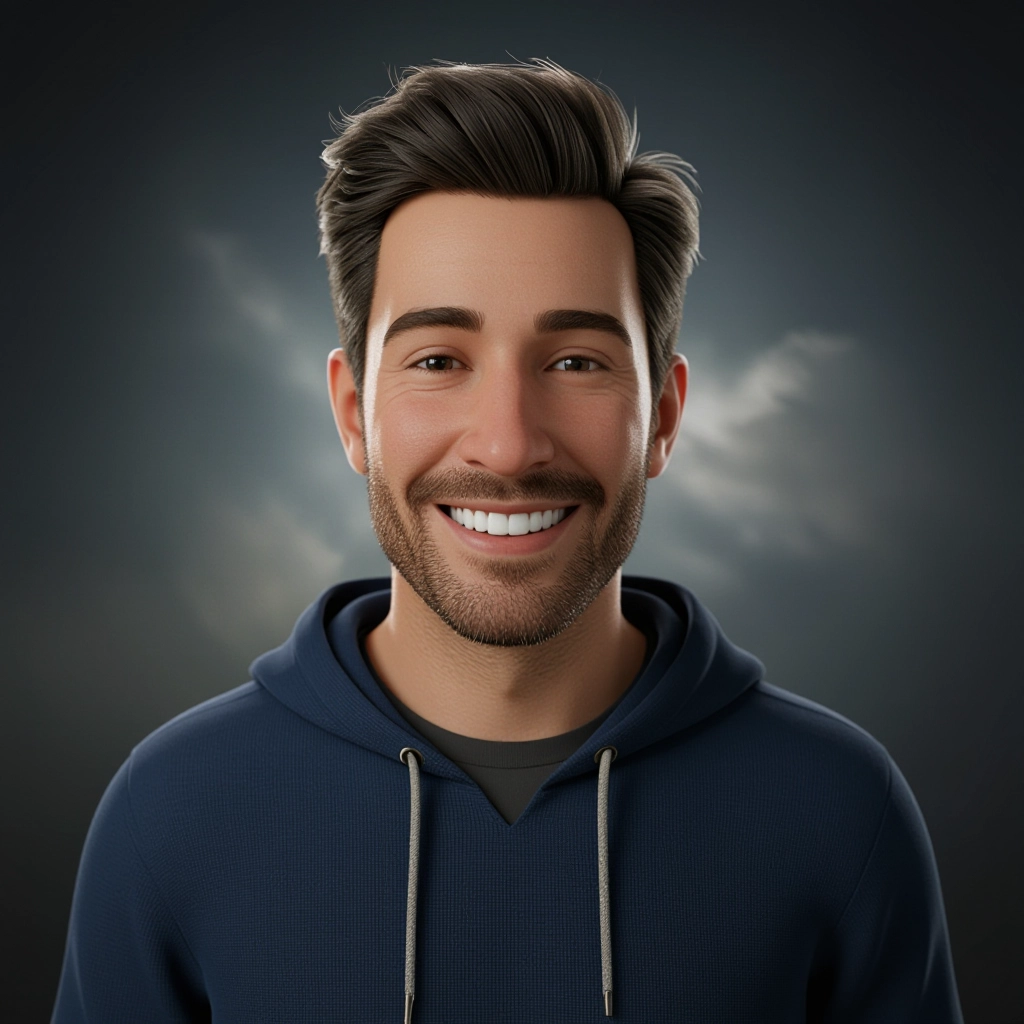 3D render style example