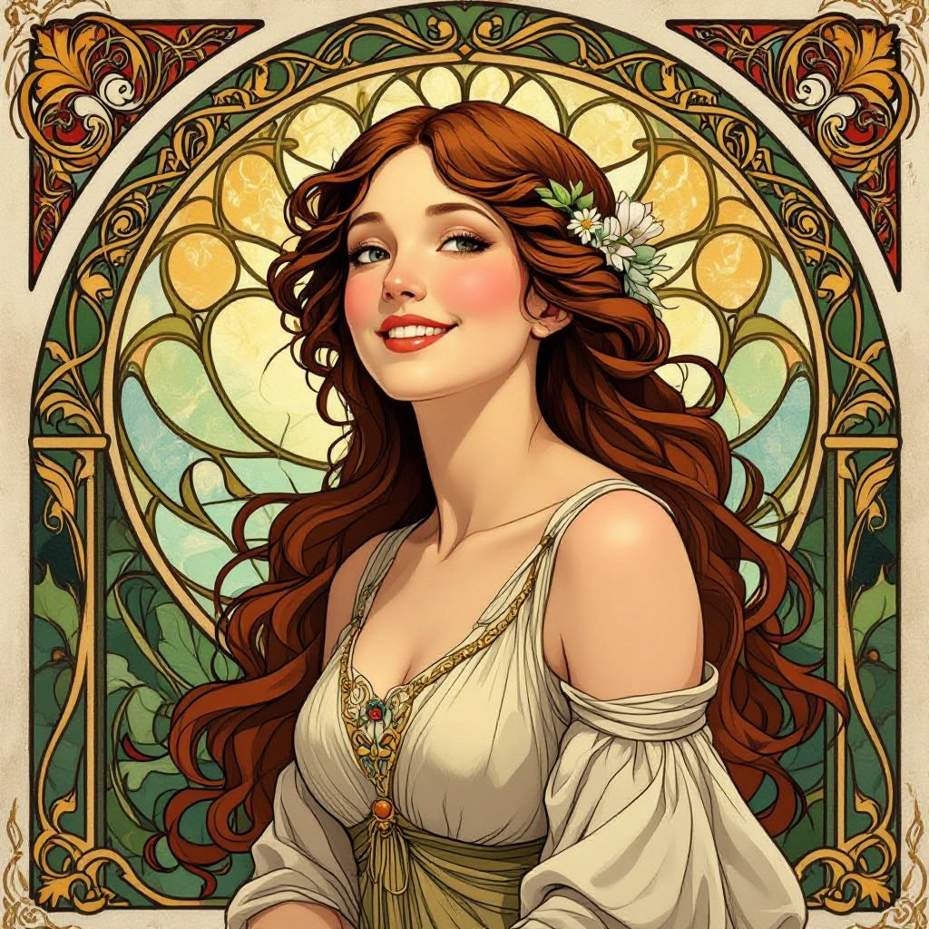 art nouveau image generator preview