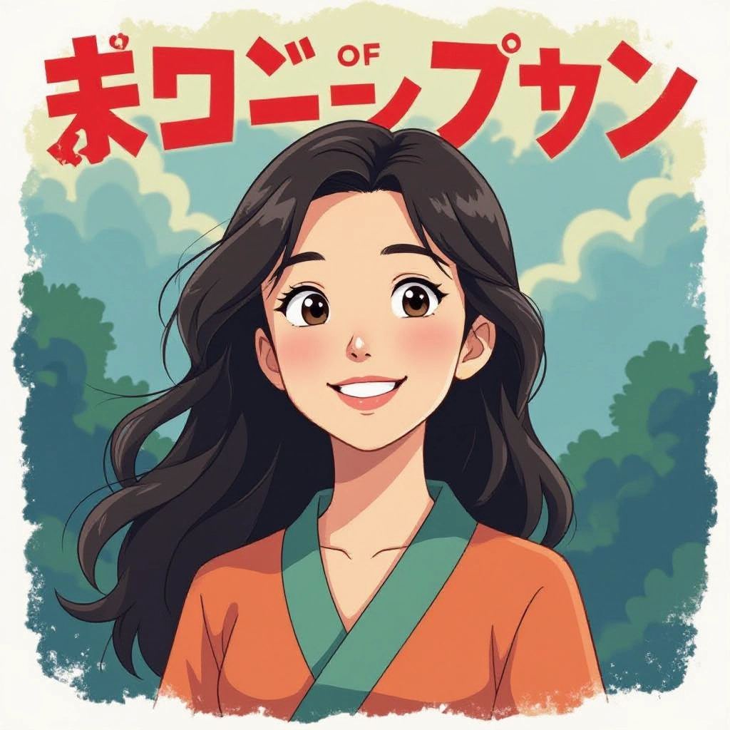 Hand painted background emulation illustration