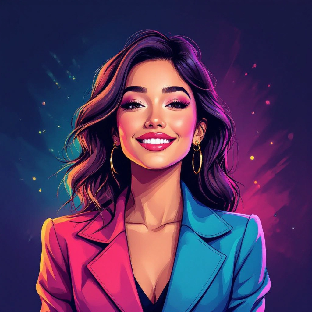 neon colors image generator preview