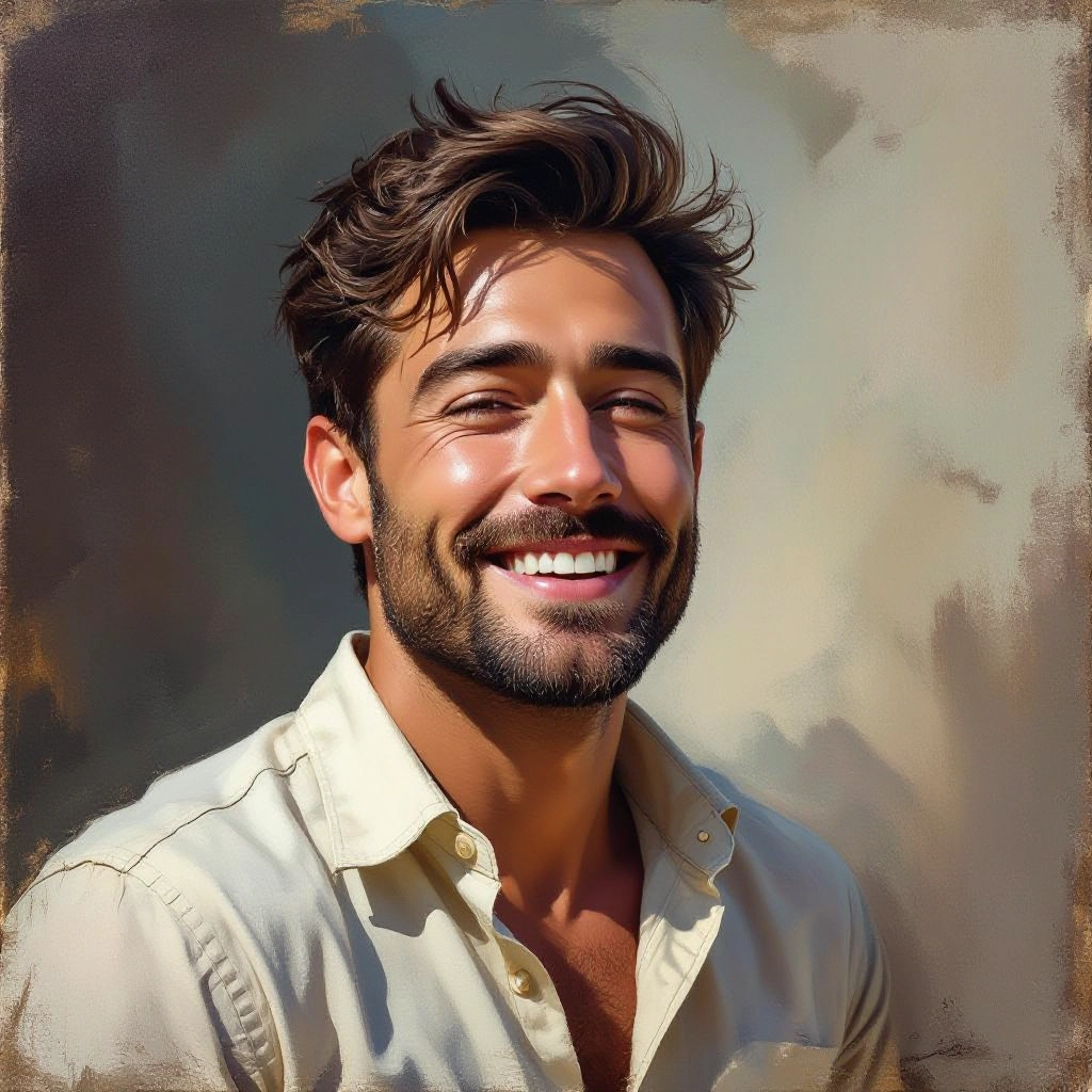 oil painting style example