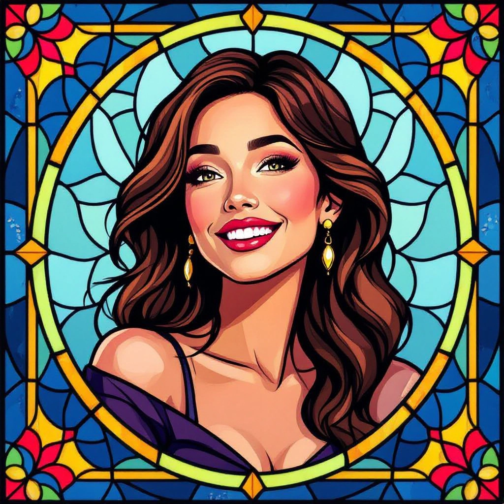 stained glass art image generator preview