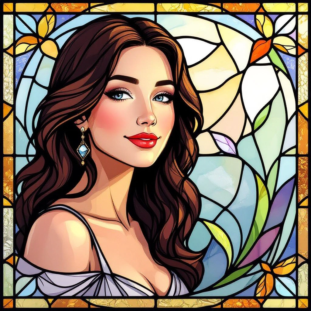 stained glass image generator preview