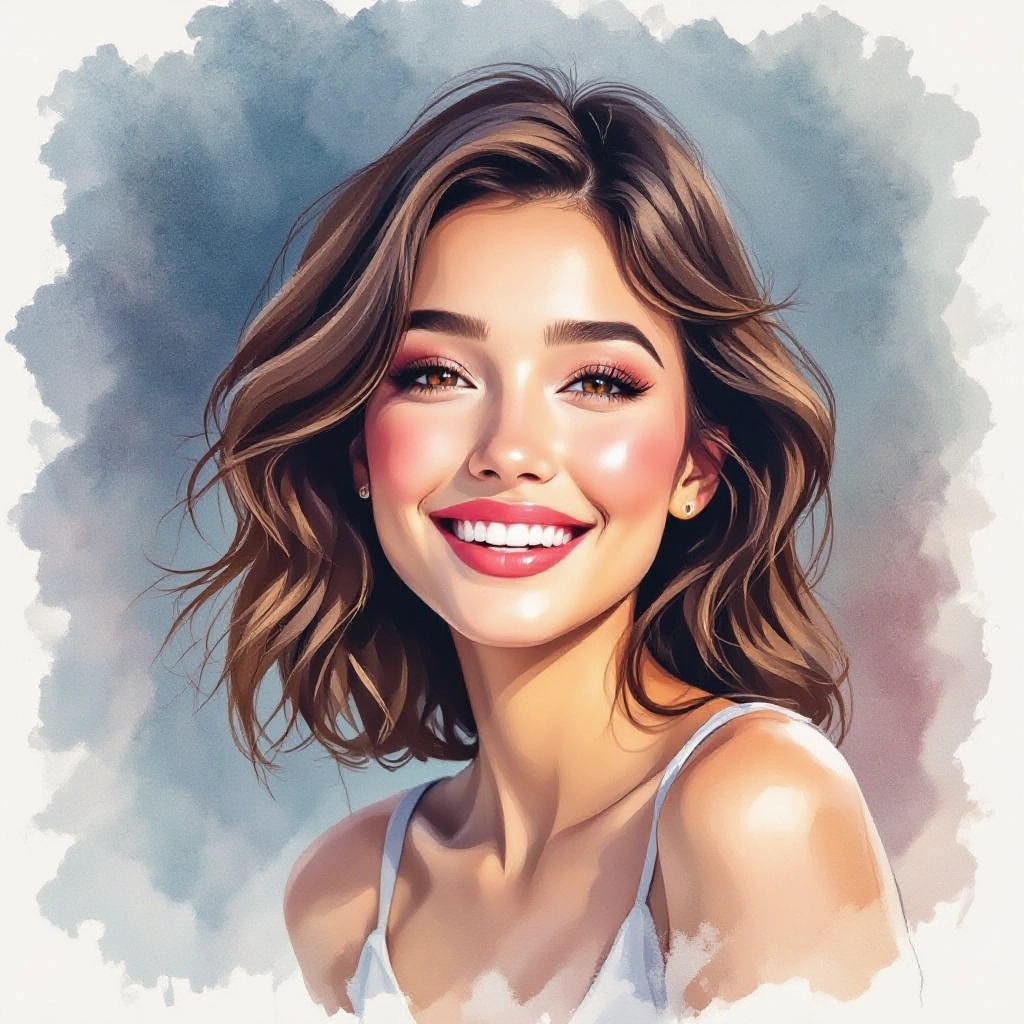 Realistic Pigment Flow illustration