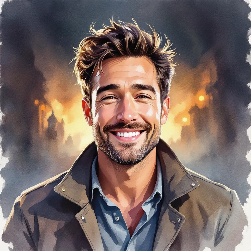 watercolor style example