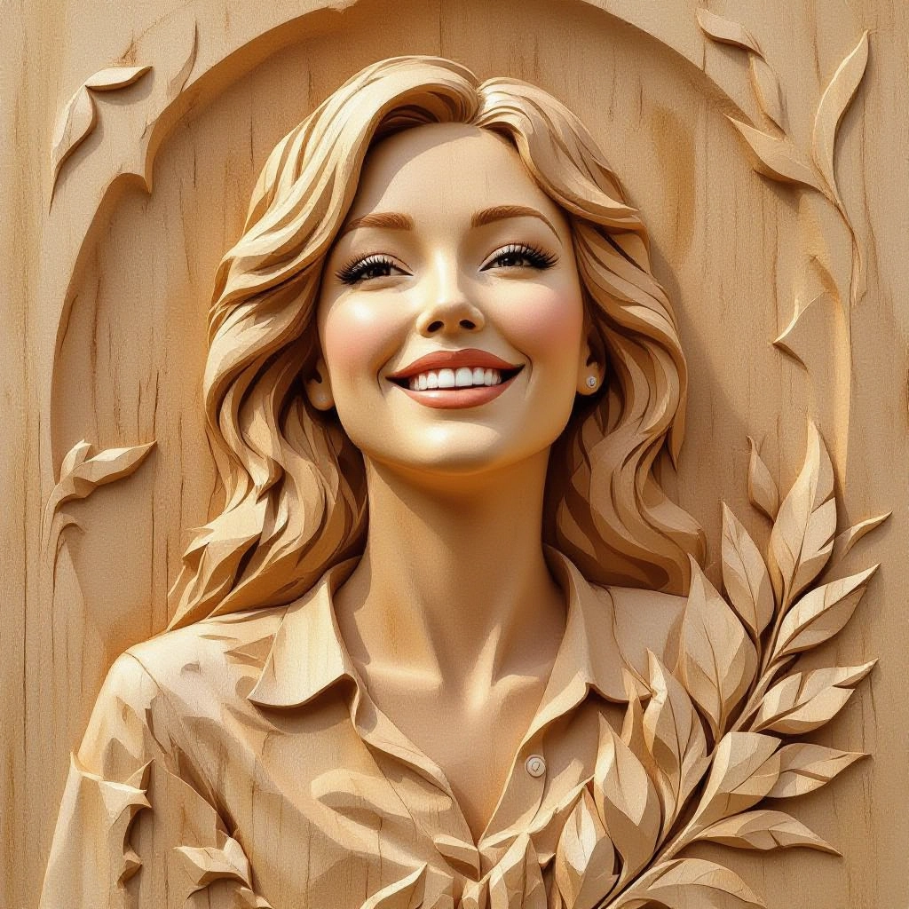 wood carving image generator preview
