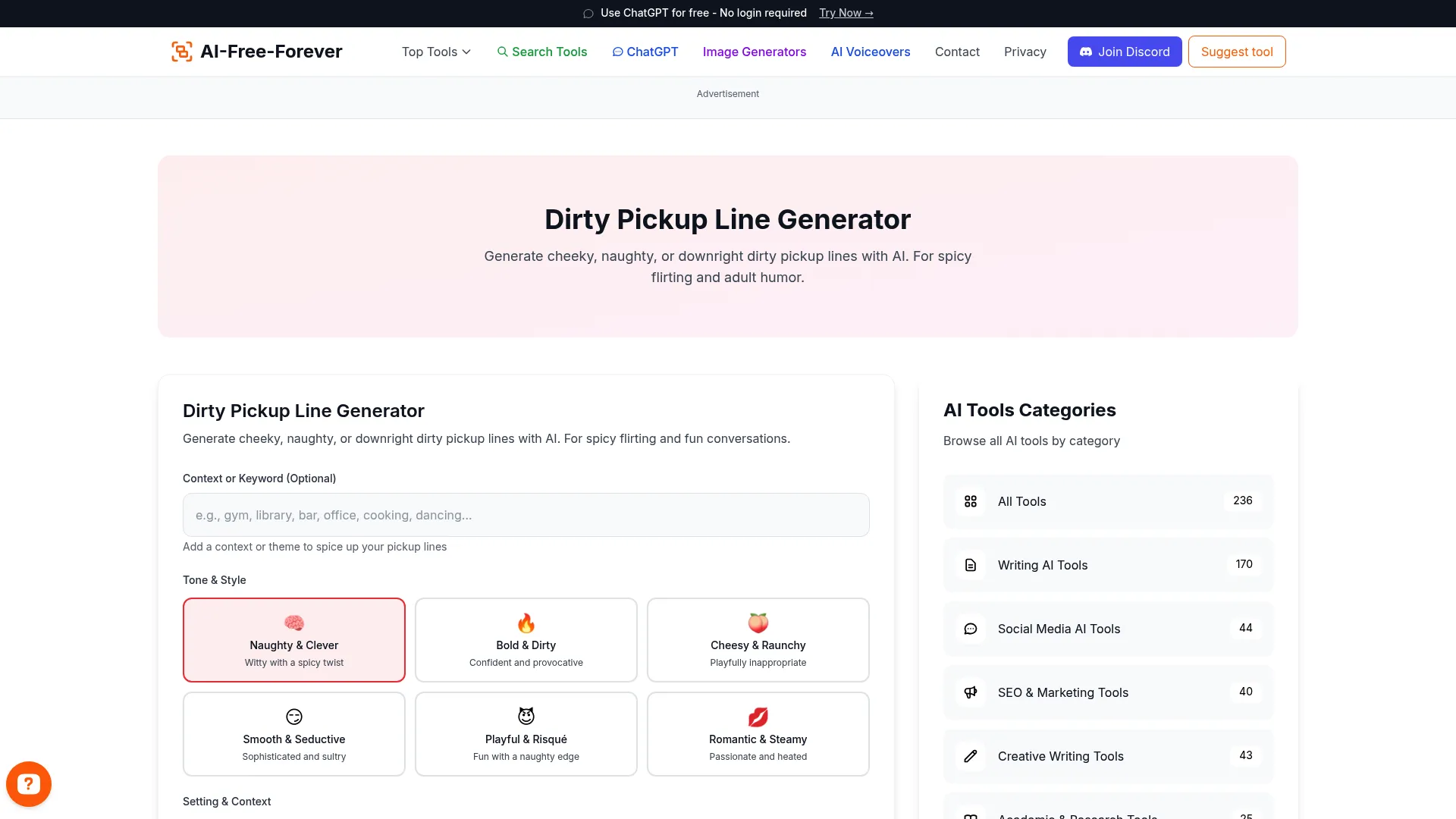 Dirty Pickup Line Generator - Bold pickup lines for confident daters