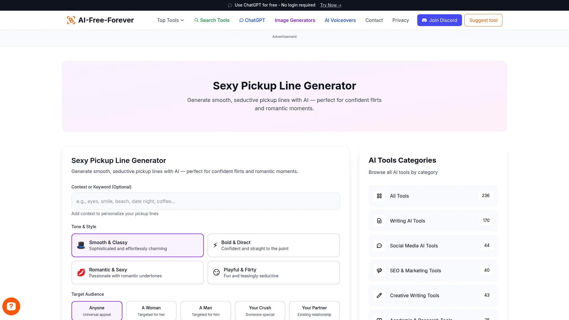 Sexy Pickup Line Generator - Flirty lines that break the ice