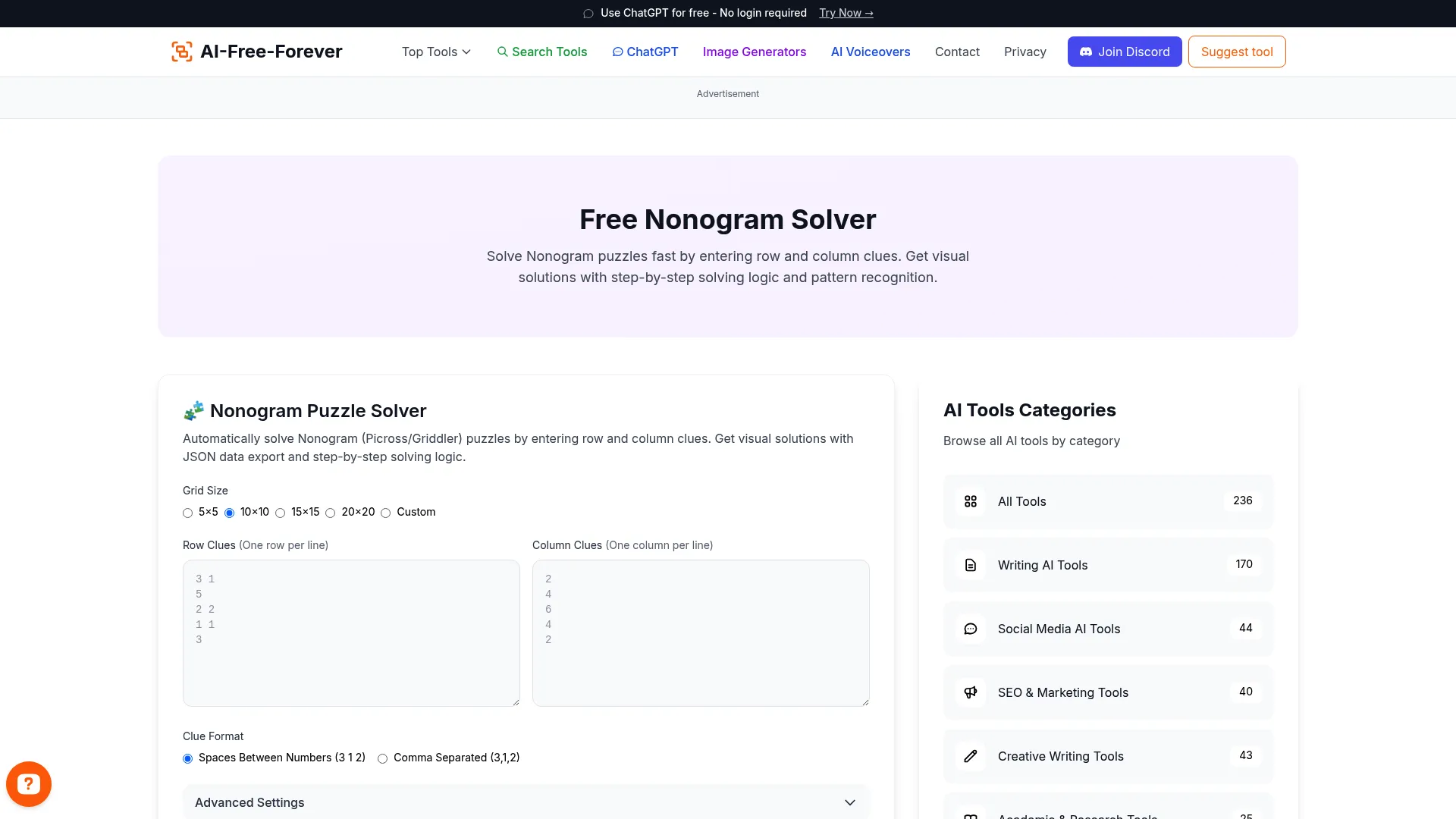 Nonogram Solver - Complete picture logic puzzles automatically