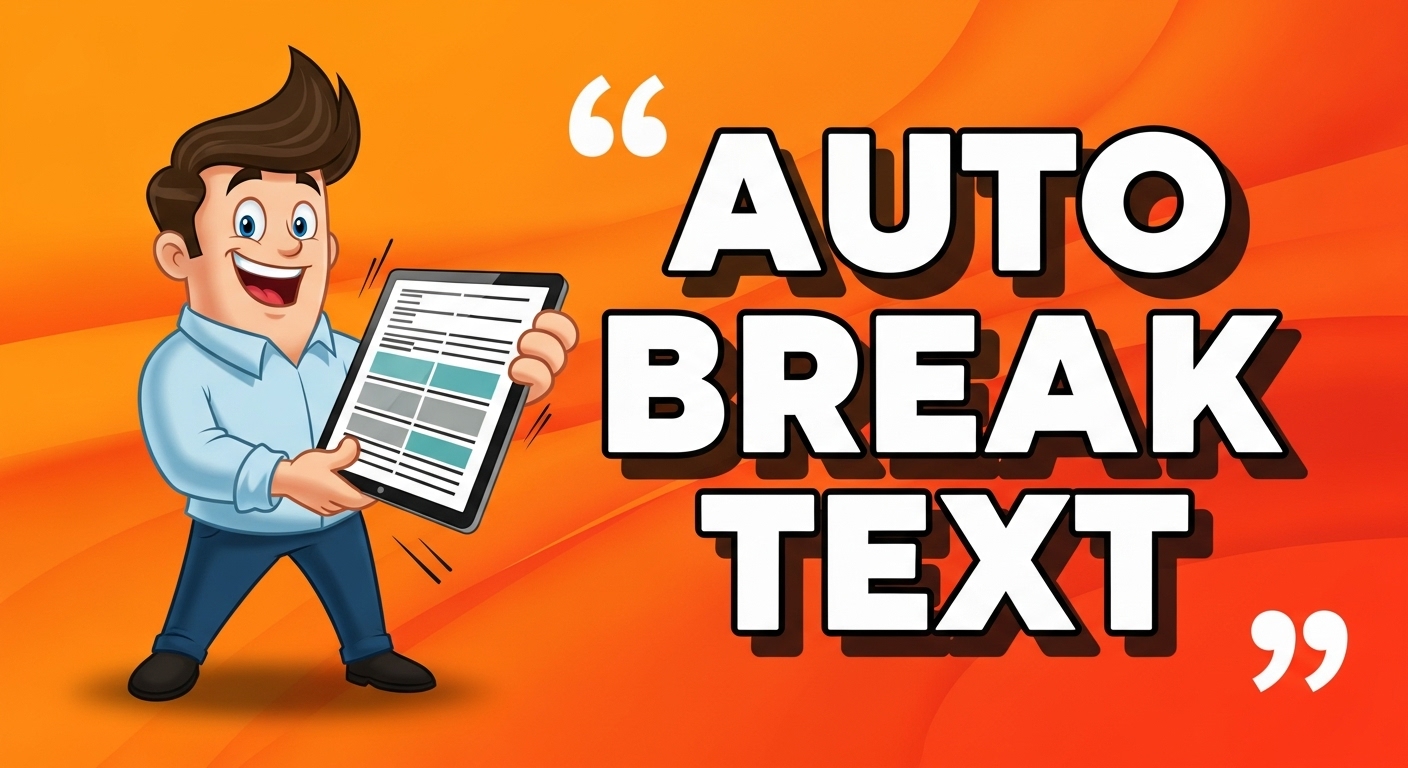 auto break text into paragraphs tool image