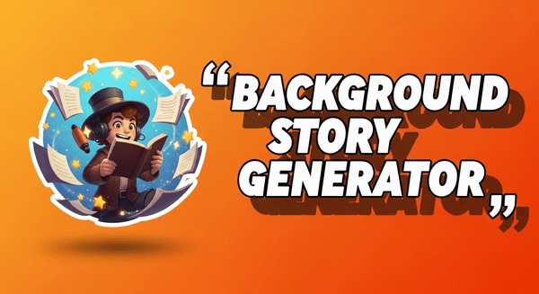Background story generator tool interface