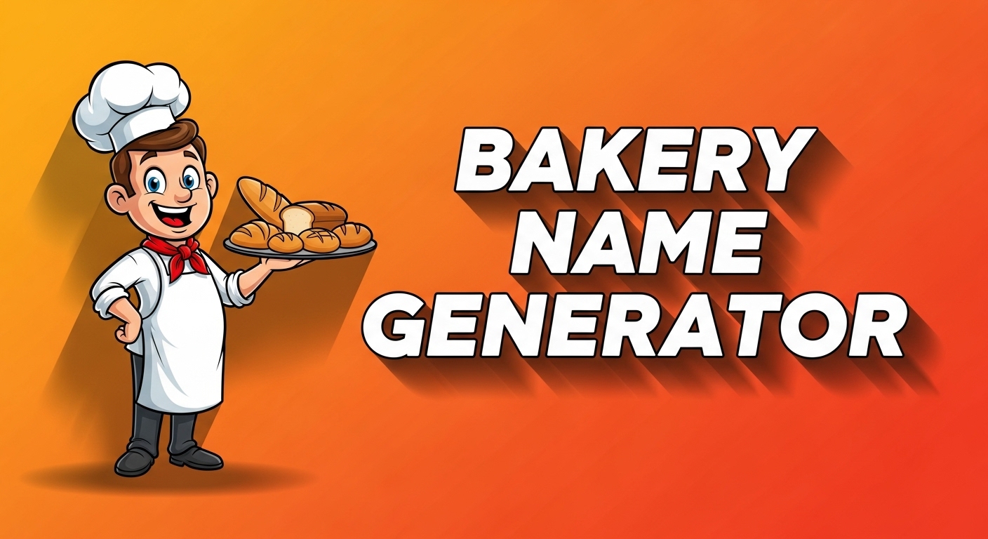 Bakery name generator tool interface