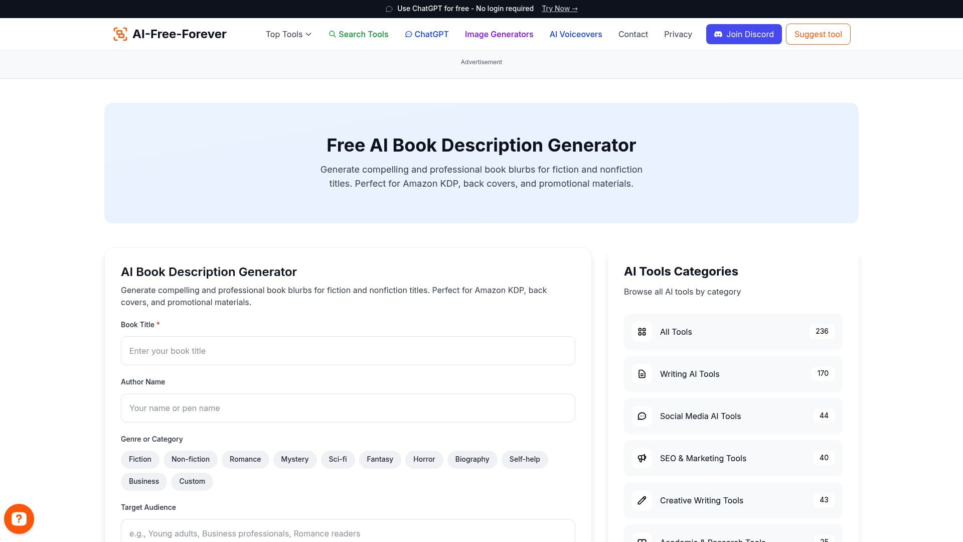 Book Description Generator - Craft professional book descriptions that convert browsers into buyers with persuasive copy