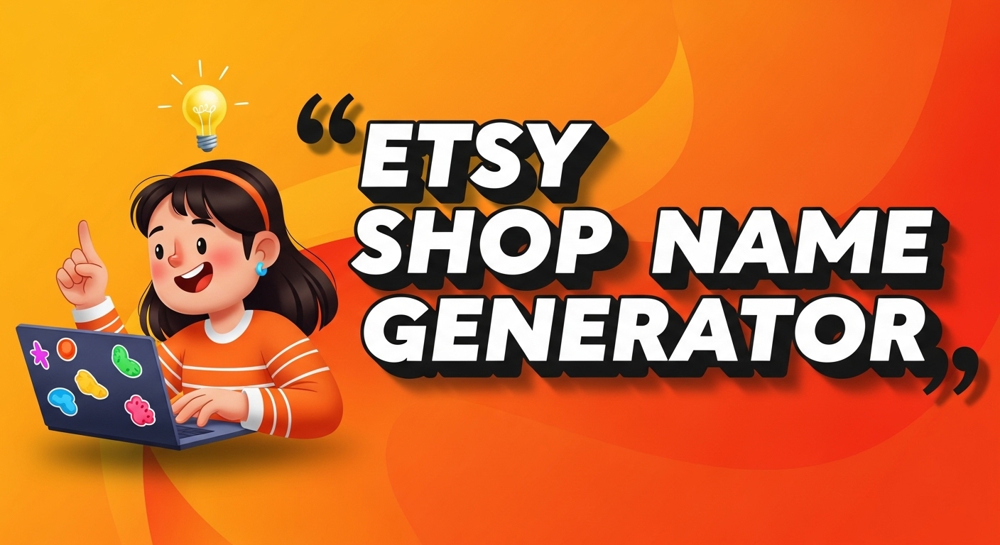 cute etsy shop name generator tool image