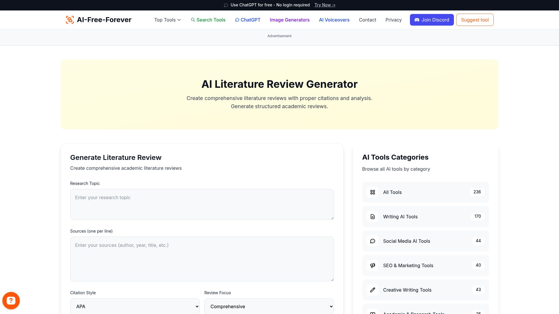 Literature Review Generator - Generate comprehensive literature reviews for research papers with proper academic structure