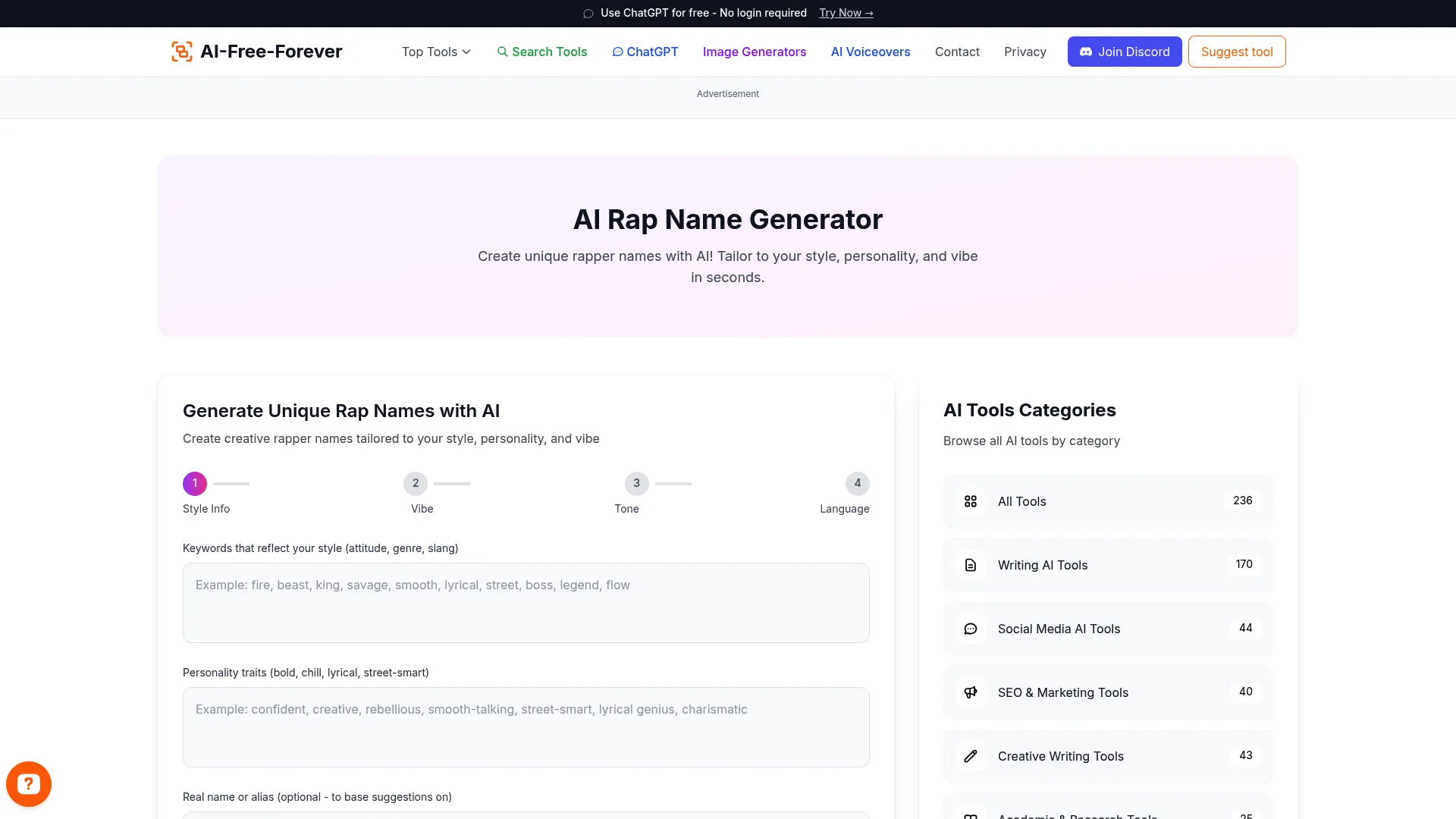 Rap Name Generator
