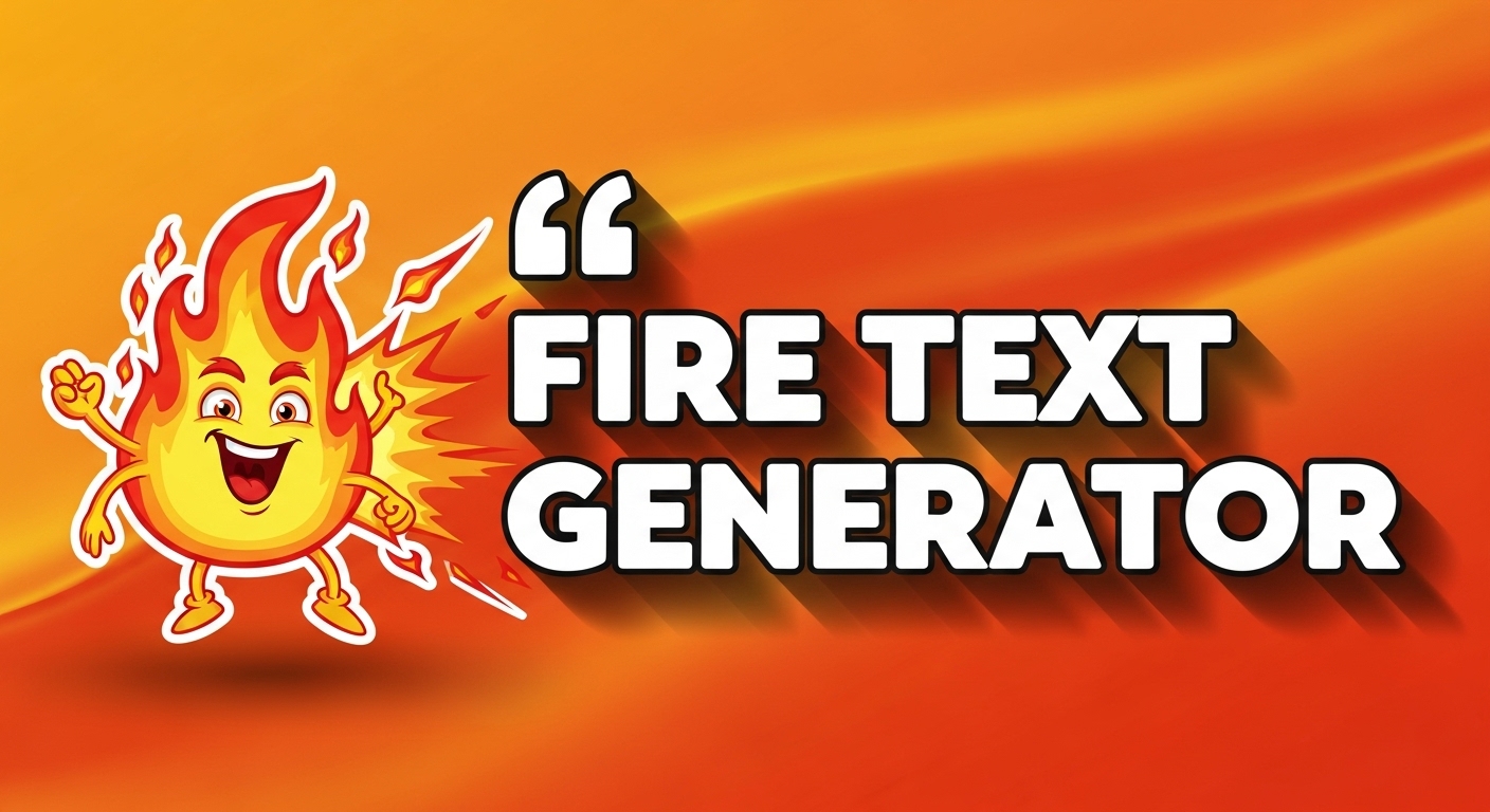 fire text generator tool image