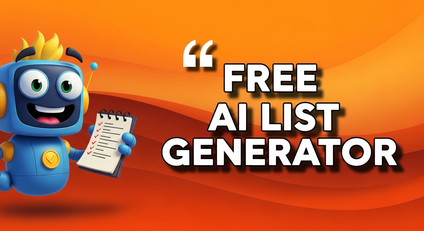 free ai list generator tool image