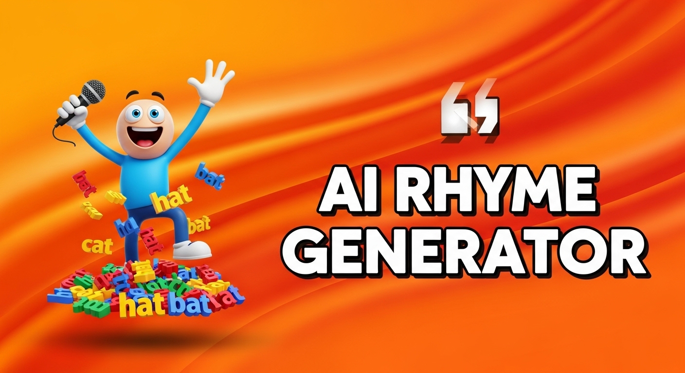 free ai rhyme generator tool image