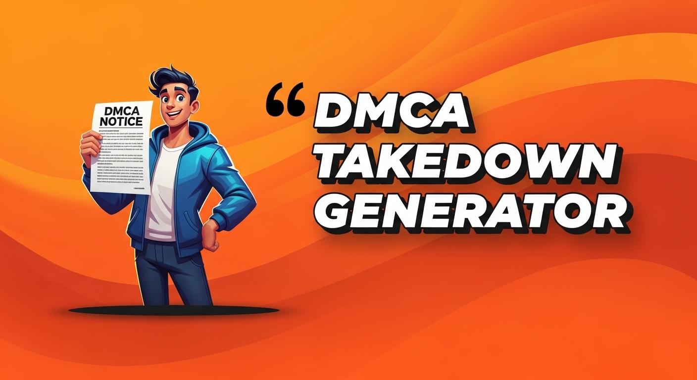 free dmca takedown notice generator tool image