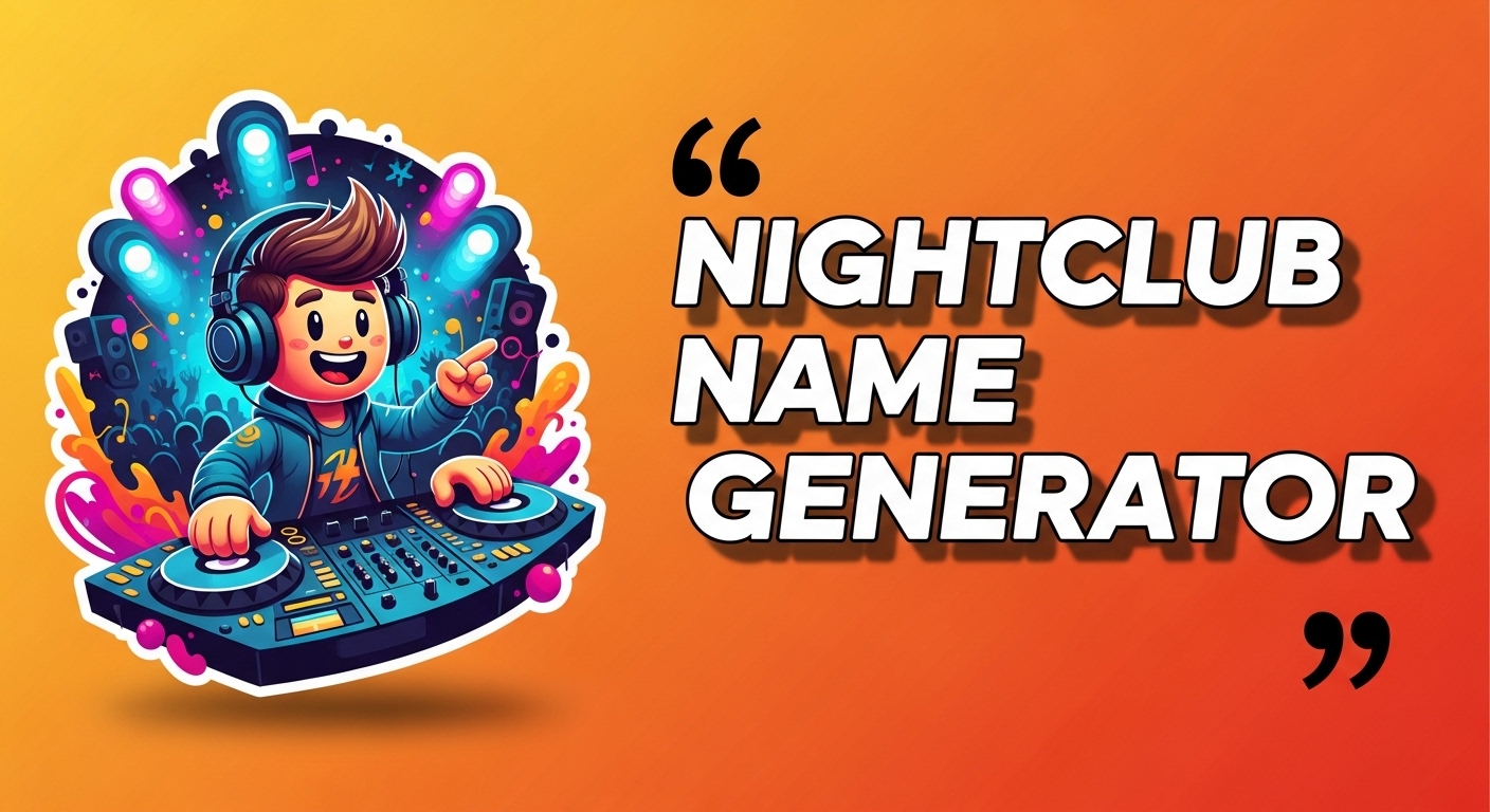 free nightclub names generator ai tool image