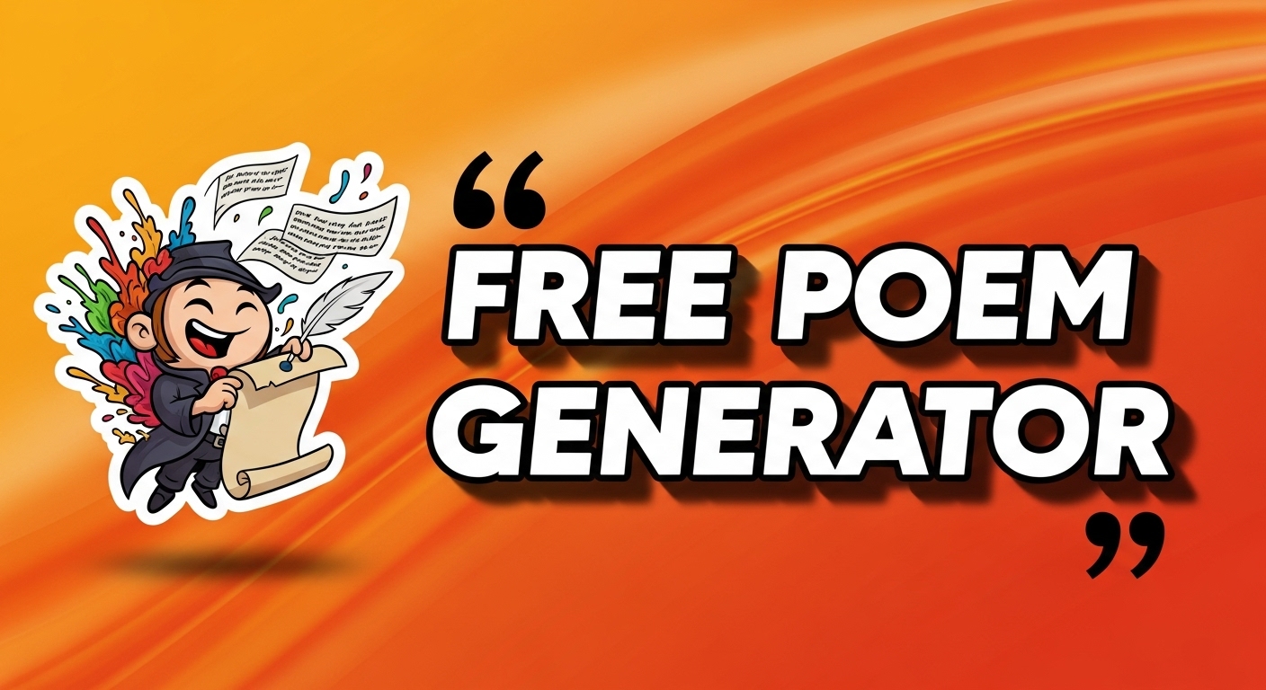 free quatrain poem generator tool image