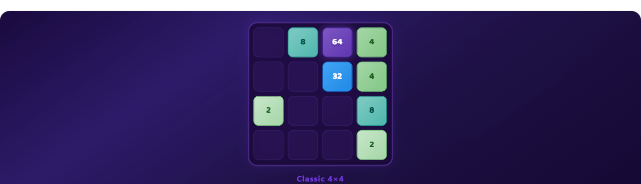 Classic 4x4 2048 - 2048 screenshot on AIFreeForever
