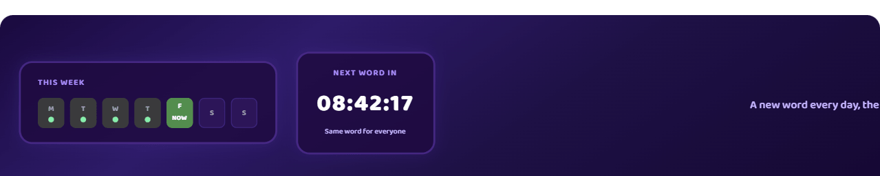 Daily Wordle - Wordle screenshot on AIFreeForever