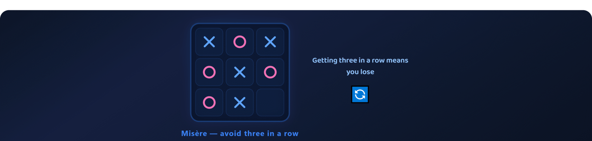 Misere Tic Tac Toe - Tic Tac Toe screenshot on AIFreeForever