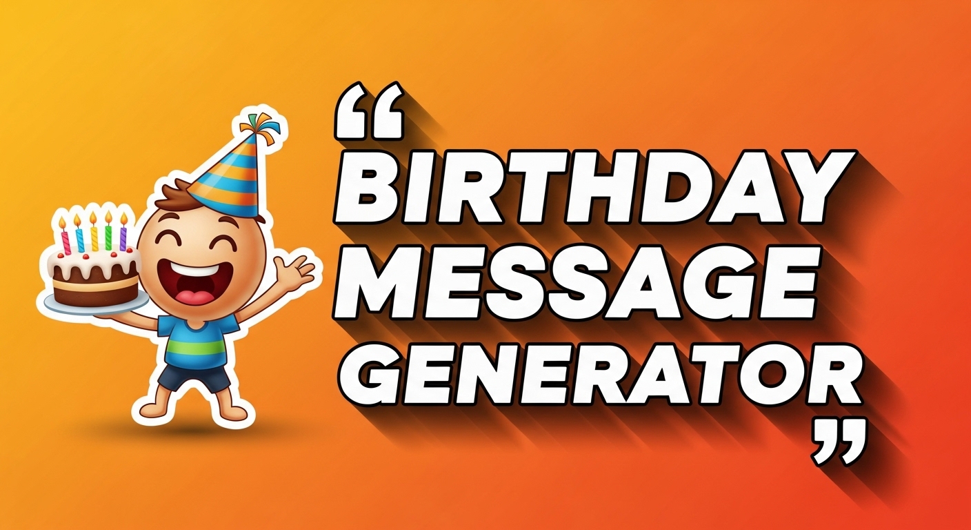 happy birthday generator tool image