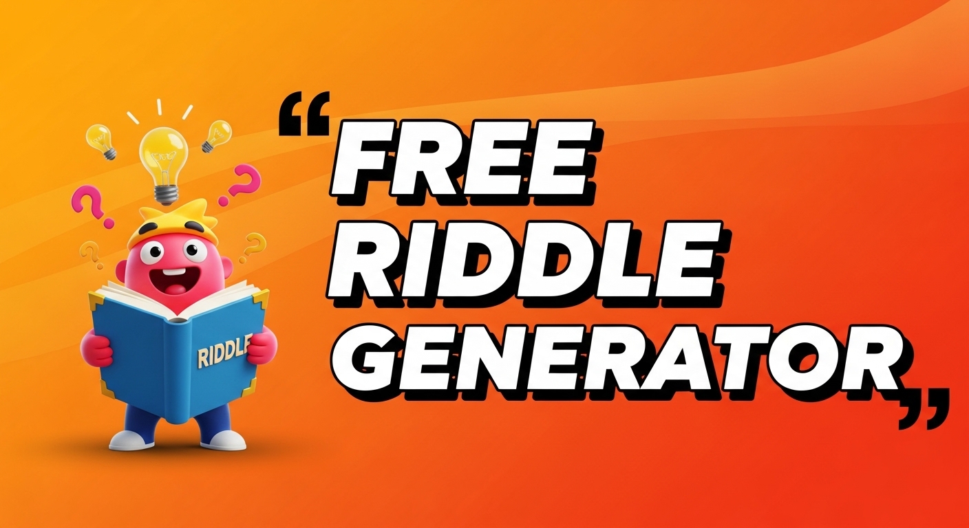 riddle generator from answer tool image