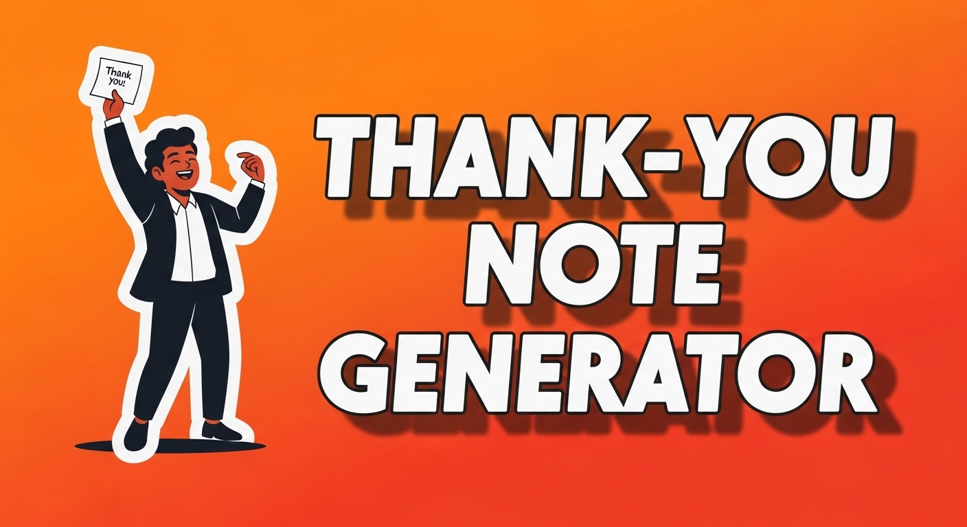 thank you note maker tool image